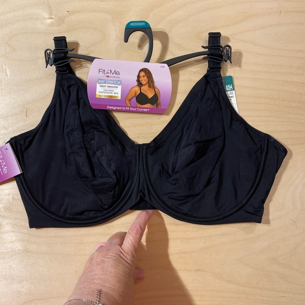 Fruit of the Loom Fit for Me Unlined Underwire 40 DDDDD (JK)